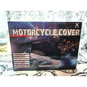Motorcycle Cover LG Waterproof Anti-UV Black & Grey